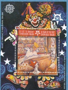 Albania 2002 Yvert SS 106 Europe CEPT Circus nuovo di zecca - Foto 1 di 1