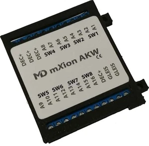 mXion AKW DCC 8 fach Weichendecoder, 16 fach Funktionsdecoder, kompatibel LGB - Bild 1 von 2