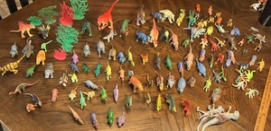 Vintage Safari Konvolut Dinosaurier & Bäume - insgesamt 121 Teile - Bild 1 von 22