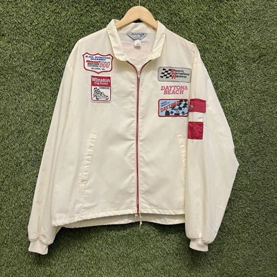 Vintage 70s 80s Daytona Beach Winston Swingster NASCAR Racing Jacket Patches XL - Image 1 of 4
