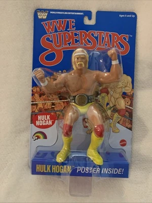 WWE LJN MATTEL SUPERSTARS HULK HOGAN 8" ACTION FIGURE 1980s RETRO NEW IN HAND  - Image 1 of 3
