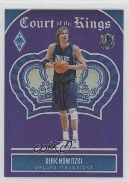 2023-24 Panini Phoenix Court of the Kings Purple /75 Dirk Nowitzki #11 HOF - Image 1 of 2