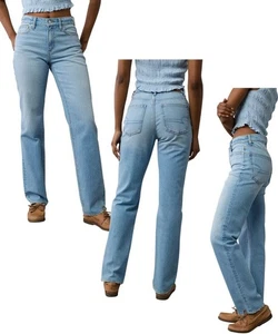 American Eagle Jeans Super High Rise Waisted Straight Leg Stretch 14 / 32 x 30 - Bild 1 von 5