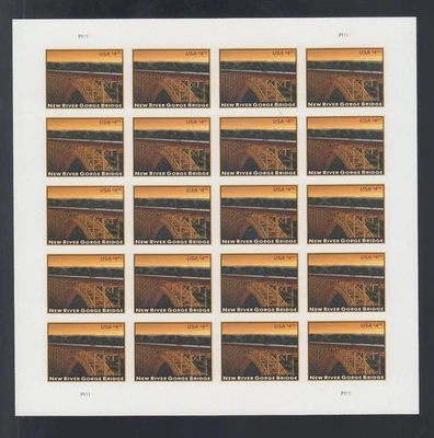 US Stamp #4511 New River Gorge Bridge 2011 Priority Mail Sheet VF NH - Image 1 of 2