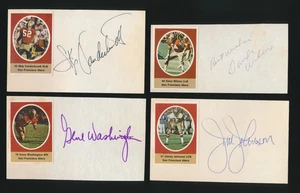 1972 SAN FRANCISCO 49ERS - handsignierte 3x5 Sammlung von (5) mit STEVE SPURRIER - Bild 1 von 4