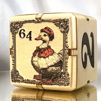 Dapper Duck - Classical Quack Strategy - Backgammon Doubling Cube 36mm - Image 1 of 4
