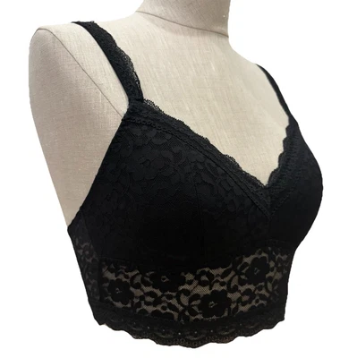 Gilly Hicks Sydney by Hollister Sz Small Bralette Padded Black Lace Wirefree LN - Image 1 of 4
