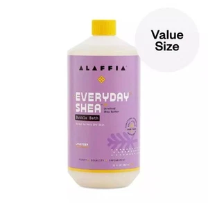 Alaffia Everyday Shea Bubble Bath Lavender 32 oz NEW - Picture 1 of 3