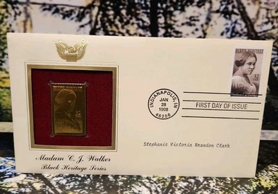 1998 Stephanie Victoria Brandon Clark Madam C. J. Walker Black Heritage Series - Image 1 of 3