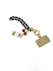 Louis Vuitton Takashi Murakami Denim Chain Cherry Phone Holder Limited Edition - Picture 1 of 11