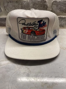 Vintage 1988 Darrell Waltrip DW #17 Tide Racing Team The Machine Mesh Hat NOS - Bild 1 von 4