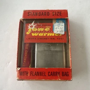 Vintage Jon e Jon-e Hand Warmer Standard Size Complete In Original Case Box - Picture 1 of 4