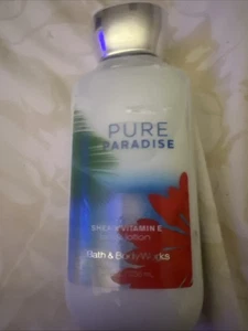 Bath & Body Works Pure Paradise Body Lotion 8 Oz Shea & Vitamin E Rare HTF - Picture 1 of 2