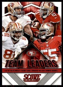 2015 Score Team Leaders #31 Boldin/Gore/Brooks/Kaepernick San Francisco 49ers - Picture 1 of 2