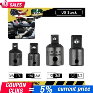4-pack 3/8" to 1/4" 1/2 inch Drive Ratchet SOCKET ADAPTER REDUCER Air Impact Se! - Picture 1 of 12