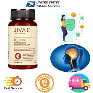 JIva Ayurveda Equiline (120 Tablets) Reduces high blood pressure - Picture 1 of 5