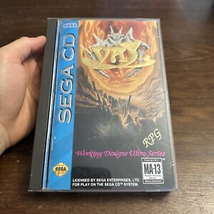 Vay (Sega CD, 1994) Complete CIB W Reg Card - Tested - Authentic