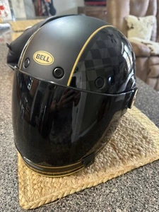 Bell Helmet Bullitt Carbon (RSD Check It Matte/Gloss Black) - Picture 1 of 11