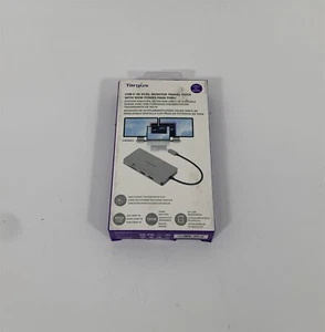 NEW SEALED TARGUS USB-C 4K DMI DUAL MONITOR TRAVEL DOCK STATION 100w PASS-THRU - Afbeelding 1 van 5