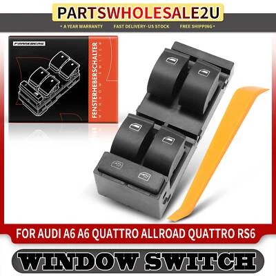 Interruptor de ventana eléctrica del conductor delantero izquierdo para Audi A6 A6 Quattro Allroad Quattro RS6 Foto 1 de 4