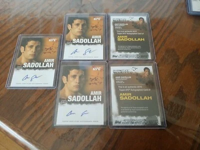 2010 Topps UFC Series 4 Autograph Card Amir Sadollah #FA-ASA Auto - Image 1 of 4