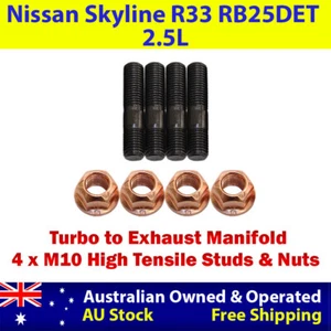 High Tensile Turbo to Exhaust Manifold Stud Kit For Nissan Skyline R33 2.5L - Picture 1 of 6