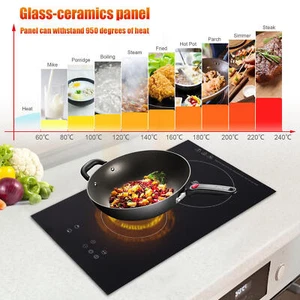 Induction Cooker 2 Burner Cooktop 1800W+1200W Touch Control Electric Cooktop - Picture 1 of 11