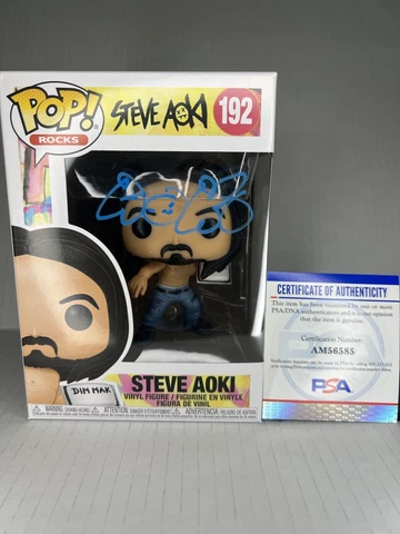 STEVE AOKI signed autographed DJ STEVE AOKI FUNKO POP Figure 182 PSA AUTH Cover