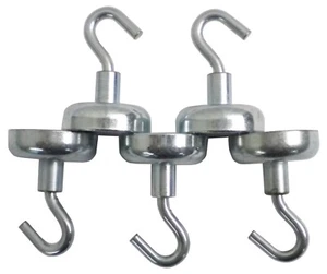 25 Pound - SLIM HOOK Neodymium Hook Magnet - 5 Piece Lot - Picture 1 of 6