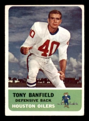 1962 Fleer Football #51 Tony Banfield VG/EX - Image 1 of 2