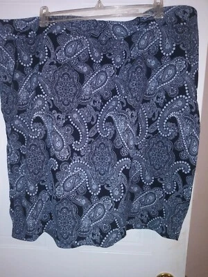 Falda lápiz The Limited para mujer talla grande 20W estampado cachemir elástico carrera Foto 1 de 4