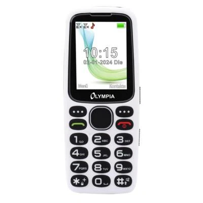 Olympia Star Mobiltelefon Großtasten Seniorenhandy Bluetooth weiß