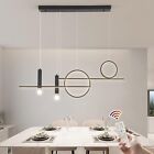 Modern Led Linear Chandelier Dimmable Pendant Light For Kitchen Dining Room 50w