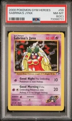 1/1 Jynx One-of-One ERROR OFF CENTER OC MC MISCUT Banned Pokemon PSA 8 Gym - Image 1 of 2