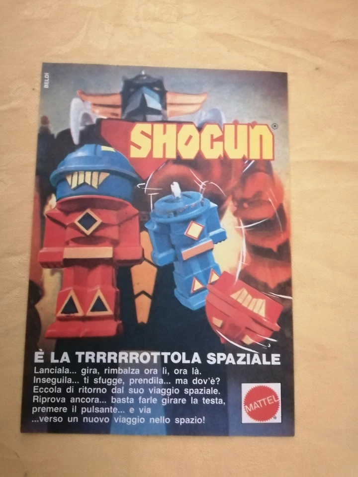 PUBBLICITA' ORIGINALE ADVERTISING TROTTOLA SPAZIALE "SHOGUN" MATTEL del 1979 - Immagine 1 di 1