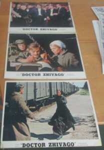 Omar Sharif Julie Christie 3 ORIGINAL LOBBY CARDs DOCTOR ZHIVAGO 1965 