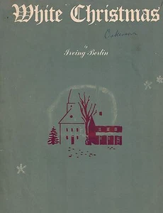 1942 White Christmas Sheet Music by Irving Berlin, Popular XMas Song Lyrics - Picture 1 of 1