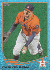 2013 Topps Silver Slate Blue Sparkle Wrapper Redemption #364 Carlos Pena Astros