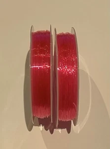 0.5mm Flamingo Pink Crystal Elastic Beading 20m E54G FREE POST Aussie Seller - Picture 1 of 2