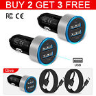 Dual USB Ports Car Charger Plug Adapter For Samsung Galaxy A54 A53 A34 A14 S24+
