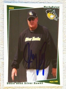 Arizona Diamondbacks Mark Haley Signed 2010 South Bend Silver Hawks Card Auto - Imagen 1 de 1