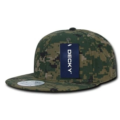 Gorra de béisbol Woodland Forest digital camuflaje billete plano Snapback MCU camuflaje Foto 1 de 4