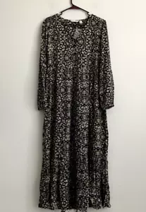 Denim & Co. Canyon Retreat Button Front Maxi Dress -Black (Sz XS) a636400 - - Picture 1 of 7