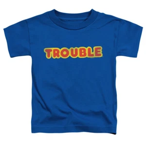 Trouble Toddler T-Shirt Vintage Logo Royal Tee - Picture 1 of 1