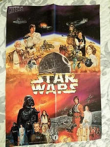 PÓSTER DE WIZARD STAR WARS (~13"" X 19") ORIGINAL LIGERO USADO - Imagen 1 de 6