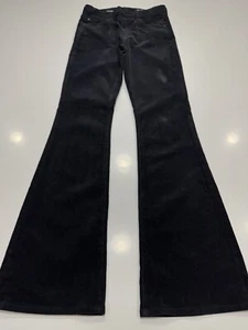 Adriano Goldschmied Women’s Corduroy Farrah Boot High-Rise Black 25x32 MSRP $245 - Picture 1 of 16