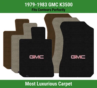 Lloyd Luxe Front Row Carpet Mats for 1979-1983 GMC K3500 w/Silver/Red GMC 1 Logo - Image 1 of 4