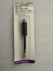 Radio Shack TV/VCR/FM Interference Filter 75-ohm, 54-900MHZ, 150-0579. - Picture 1 of 4