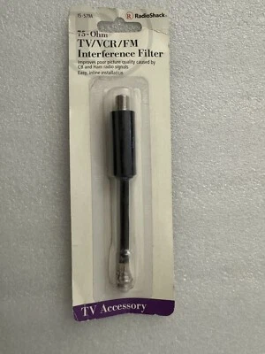 Radio Shack TV/VCR/FM Interference Filter 75-ohm, 54-900MHZ, 150-0579. - Image 1 of 4