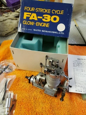 Saito Engine - Saito FA-30 ABC - FA 30 open rocker RC motor  - NIB - Image 1 of 4